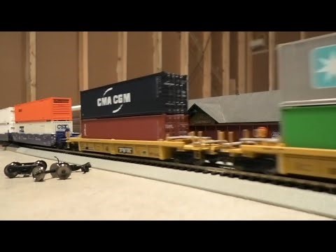 Model Trains in Action - My HO Scale Train Layout 3