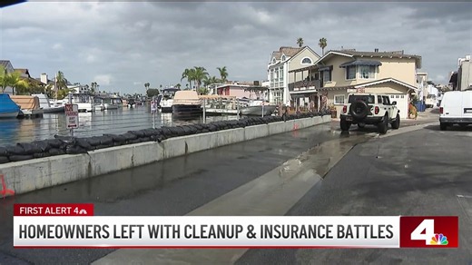 Huntington Beach homeowners left with cleanup, insurance battles after coastal flooding