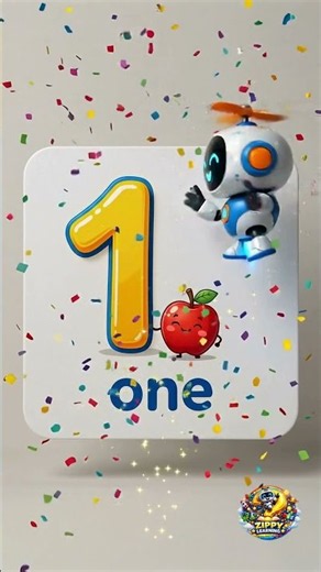 Learn the Number 1 with Zippy! 🤖✨
