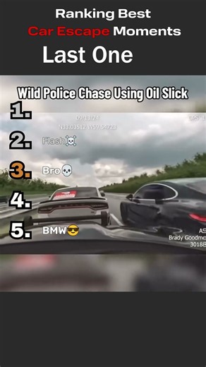 Ranking The Best Police Escape Moments #police #chase #shorts