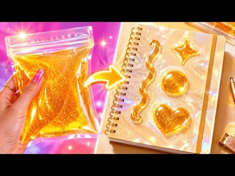 AESTETIC SCHOOL CRAFTS YOU NEED TO TRY ✨📚Cute DIY Notebook Ideas by 123 GO! 🎨
