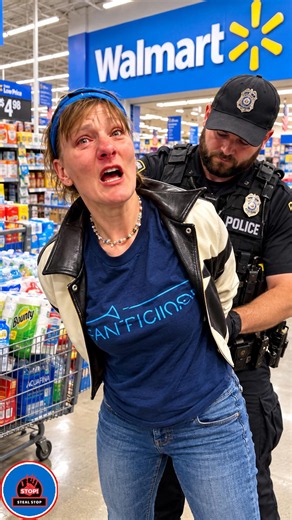 Police Surprise Walmart Shoplifter Stealing a Bag Full of Merchandise