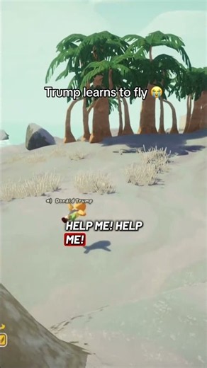 Trump learns to fly😭 #funnygaming #peak #shorts #peakgame #gamingmemes