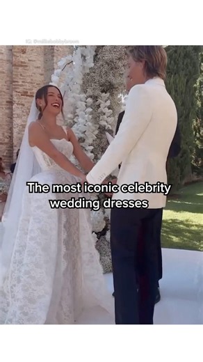 The Most Iconic Celebrity Wedding Dresses #shorts #celebritywedding #weddingdress
