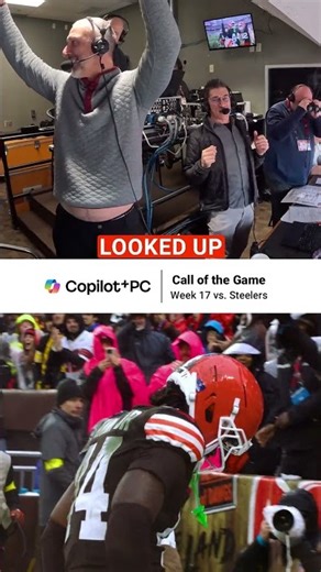 “What a catch! Harold Fannin!” Call of the Game | Week 17 vs. Steelers