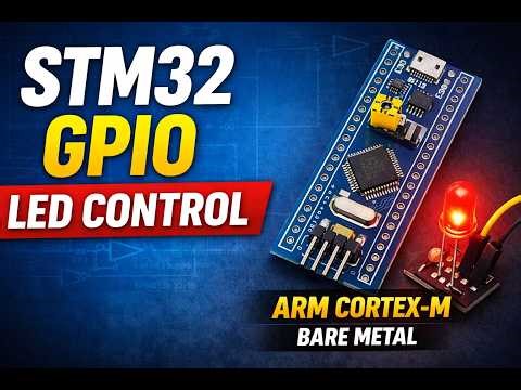 STM32 GPIO Programming – Control LED Using ARM Cortex-M (Bare Metal Tutorial)