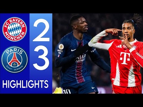 fC Bayern Munich vs PSG 2-4 highlights & All Goals champions league | Kvaratskhelia & Dembele Goals
