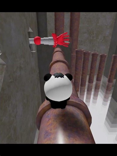 Baby Pandas vs The Carnival of terror Obby #roblox #shorts