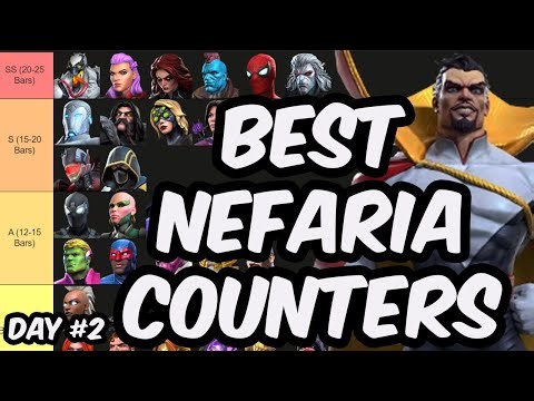 Best Alliance Coliseum Nefaria Counters - Day #2 META Report Tier List - Marvel Contest of Champions