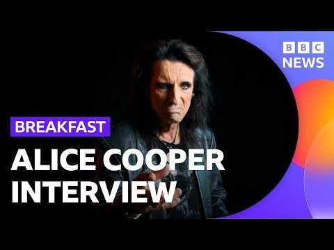 Alice Cooper says he's 'totally opposite' to his on-stage persona | BBC News