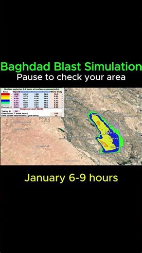 Bagdas Simulation 2, 24 hours after nuclear explosion.