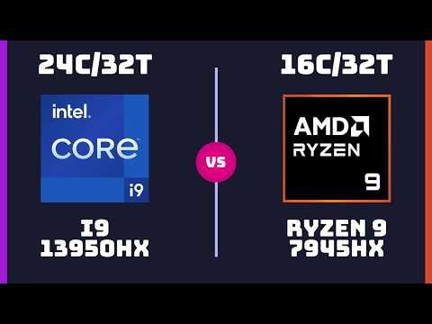 Intel Core i9 13950HX vs AMD Ryzen 9 7945HX – CPU Comparison