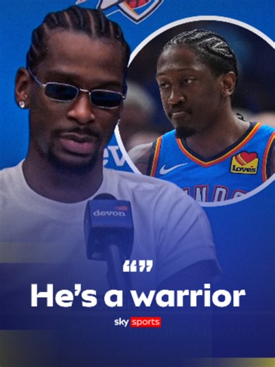 Oklahoma City Thunder star Shai Gilgeous-Alexander speaks out on teammate Jalen Williams’ lower-leg injury after he was stretchered off the court during Sunday’s win over the LA Clippers 🏀