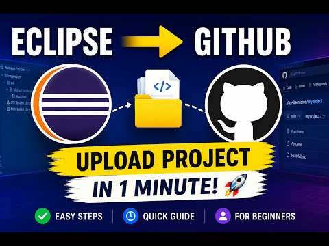 HOW TO UPLOAD FROM ECLIPSE TO GITHUB in easy steps! 🚀 #GitHub #Eclipse #Java