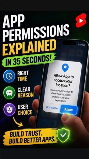 Android Permissions Explained 🔥| Android Basics | AppVerse Studio #android #shorts