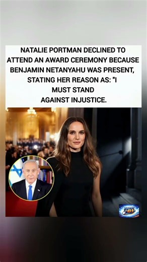 🎭 Natalie Portman says no to the red carpet. “I must stand against injustice.” 💔✊#viral