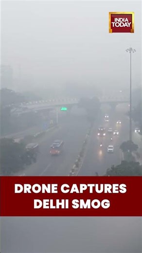 Drone Visuals Show Smog Over AIIMS Area As Delhi AQI Records ‘Poor’