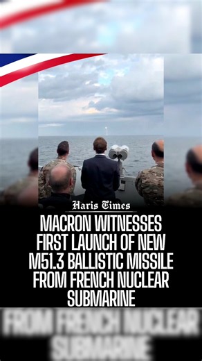 Macron Witnesses First Launch of New M51.3 Ballistic Missile From French Nuclear Submarine