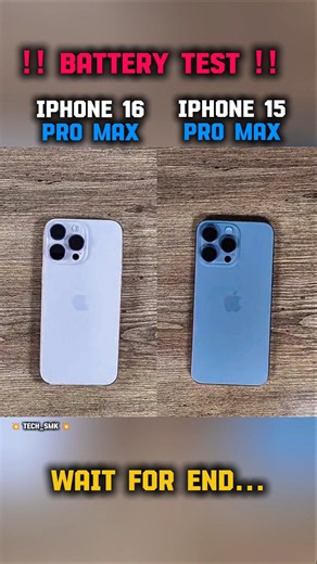 💥IPHONE 16 PRO MAX vs IPHONE 15 PRO MAX||BATTERY TEST||⚡🎯