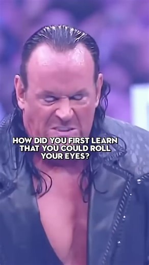 Undertaker's signature eye roll started as an accident! #wwe #wrestling #undertaker