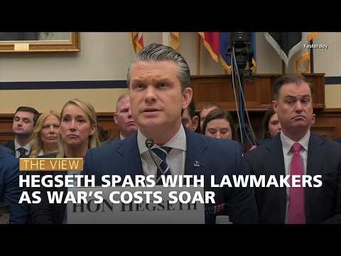 Hegseth Spars With Lawmakers As War’s Costs Soar | The View