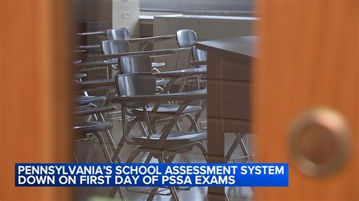 Pennsylvania's school assessment system down on 1st day of PSSA testing