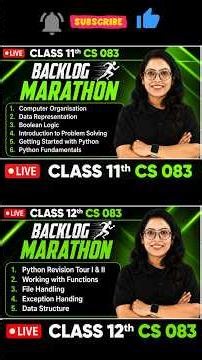 🚨BACKLOG MARATHONS 2026 Timetable is OUT!🔥LIVE Starts Tomorrow |Don't Miss Your Class!📅9-12|CS IT AI