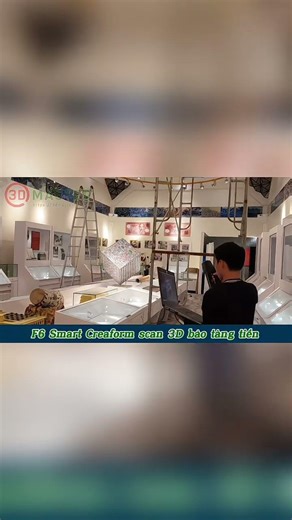 F6 Smart Creaform scan 3D bảo tàng tiền #shorts #scan3d #3dmaster