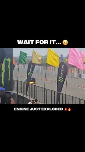 You Won’t Believe This 😳🔥 Engine Explodes at Amby Valley Drag Race