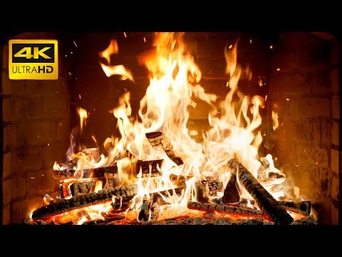 🔥 Christmas Cabin Fireplace (12 HOURS) with Tranquil Fire Glow & Rustling Flames for Ultra Sleep