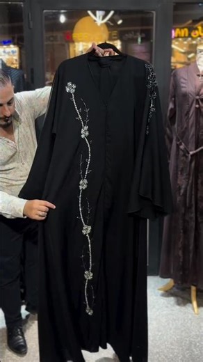 Black🖤Abaya One Side💫 embroidery Abaya Design by 11pro_fashion #abaya #burkha #yt #shortvideo