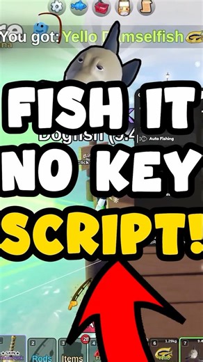 ROBLOX OP Fish It Script No Key 🔥 Auto Fishing & Instant Fishing