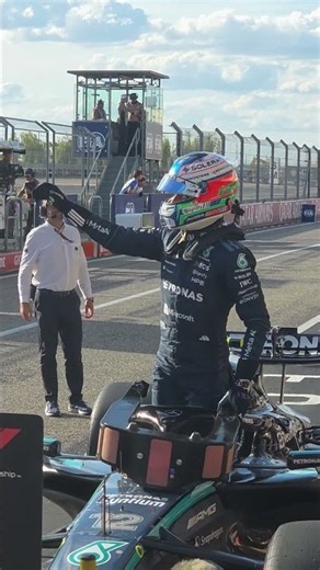 Pole feels good in Texas 🤩 #f1 #mercedesf1 #kimiantonelli