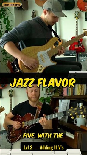 Blues + ii-V's w/ Adam Neely (instant jazz flavor) #shorts