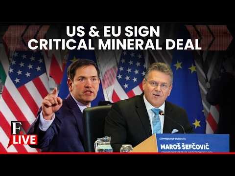LIVE: US Secretary Marco Rubio to Sign a Partnership With EU on Critical Mineral Reserves and Access