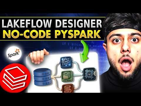 Databricks Lakeflow Designer Tutorial For Beginners [No-Code PySpark]