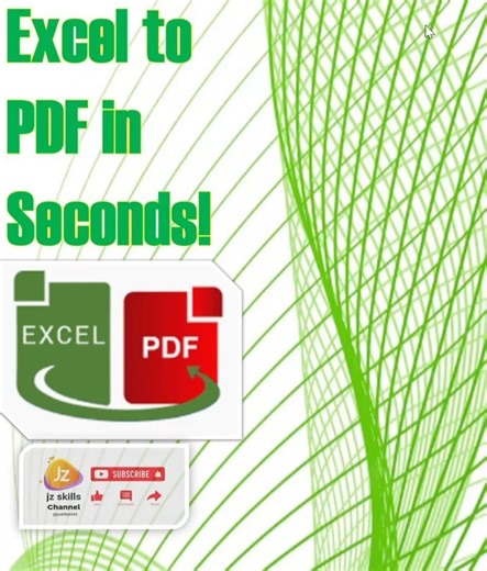 Convert Excel to PDF in Seconds! | Excel to PDF Made Easy | No Extra Software Needed #exceltips