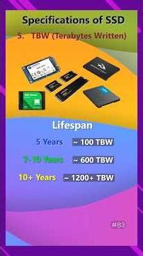 Terabyte Written in SSD #shorts #tamil #tech #tutorial #ssd #specifications #skillsupgrade #pc