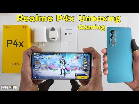 Realme P4x unboxing and gaming test, 144 Hz display, 7000mAh battery 