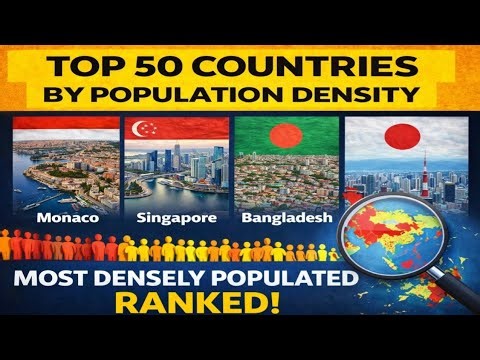 Top 50 Countries by Population Density (Visual Guide & Rankings)