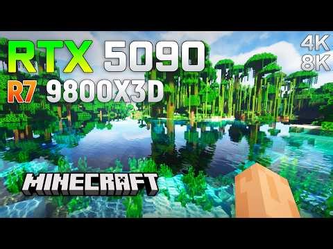 Minecraft : RTX 5090 with Shaders l 4K/8K