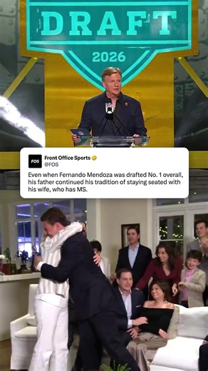 Raiders' First Pick Fernando Mendoza Celebrates With Seated Parents