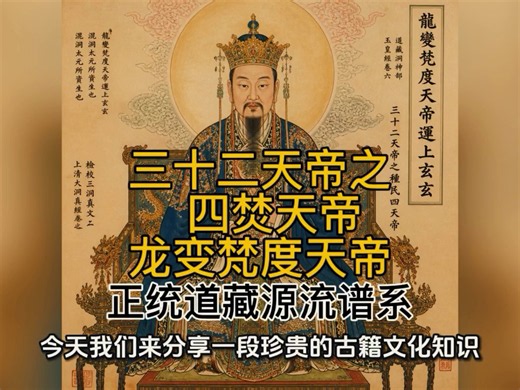 正统道藏谱系，道教三十二天帝之四焚天帝龙变梵度天帝传世典籍全溯源