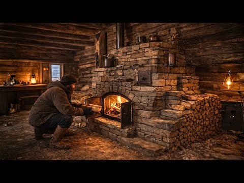 Settlers Laughed at His Stone Masonry Heater — Until It Kept His Cabin 69°F Warmer