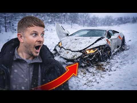Crashed a Lamborghini on Ice… This Was Bad
