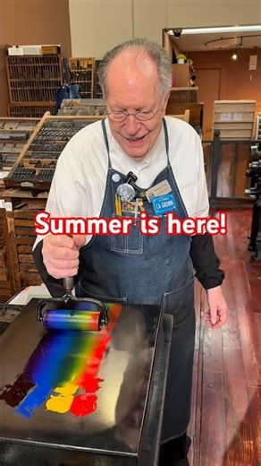 Howard letterpress prints for the beginning of summer from within our cool print shop