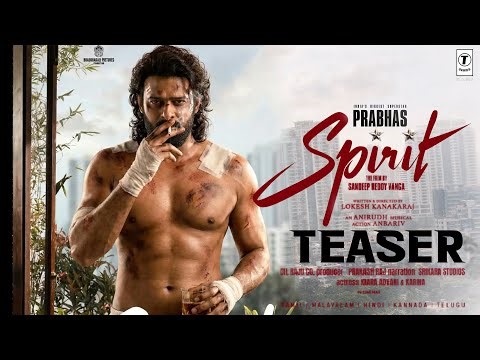 #SPIRIT - FIRST LOOK Teaser | Prabhas | Sandeep R Vanga | Tripti Dimri | Prakash Raj | Bhushan K