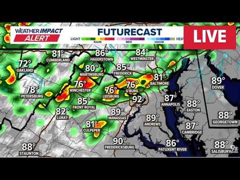 LIVE: Tracking storms in DC, Maryland & Virginia | Weather Impact Alert Radar