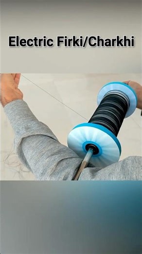 This Electric Charkhi = Next Level Kite Flying 🪁 #diy #uttarayana #makarsankranti #kitefestival