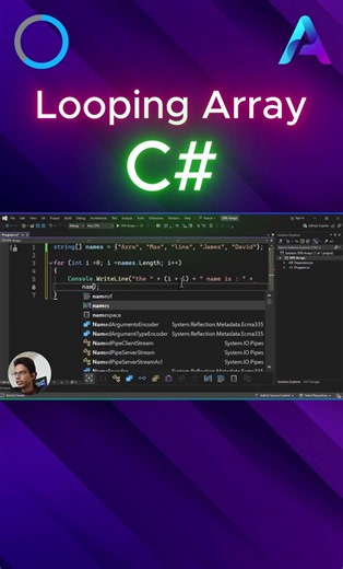 Looping Through An Array in C#